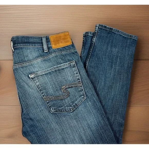 SEVEN7 Premium Denim Men's Allan Straight Jeans 33x30 Medium Wash Blue - Picture 1 of 9